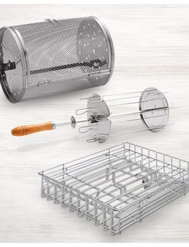 Drehgrill Erweiterungs-Set Livington Rotisserie Chef schwarz