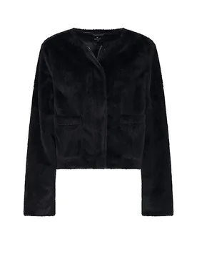 Chaqueta de piel sintética negro 34 - monari - FashionsVida