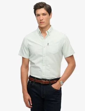 Superdry Herren Oxford-hemd mit Regulärer Passform Grün - Größe: XL - 64.99 - FashionsVida