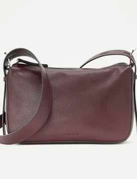 Bandolera en piel con adorno metálico - Latouche - FashionsVida