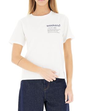 T-shirt girocollo BIANCO L