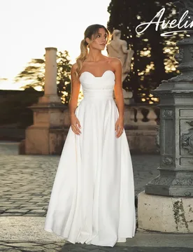 Customized Modern Sweetheart Pleated A-Line Wedding Dress Women 2026 Sleeveless Backless Buttons Bridal Gown Vestidos De Novia - Aliexpress - FashionsVida