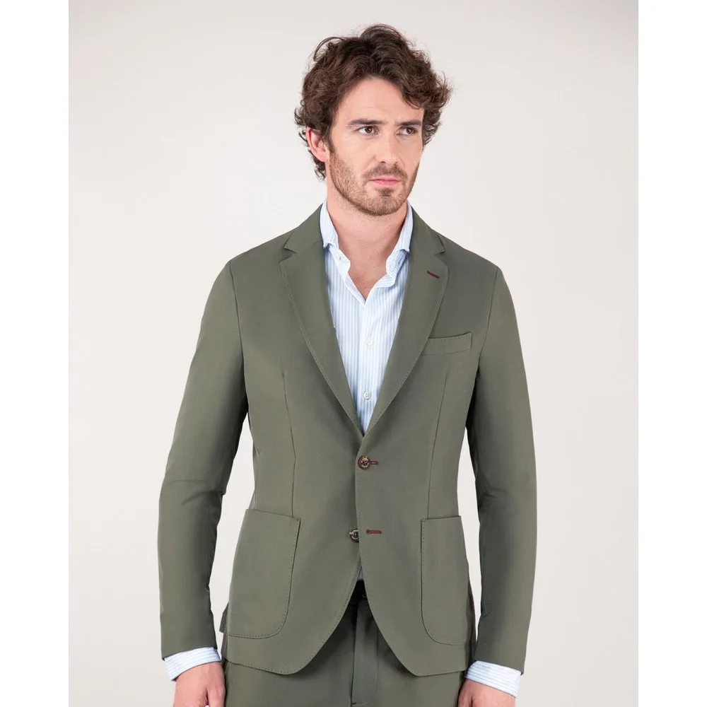 Americana de hombre lisa de tejido sepiia - El Ganso - FashionsVida