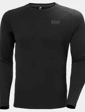 Men's Lifa Active Crew Warm Base Layer Black XL - Black - Male - Helly Hansen - FashionsVida