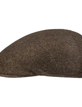 Bardsey Cashmere Flat Cap by - brown - Herren - Size: 58 cm - Stetson - FashionsVida