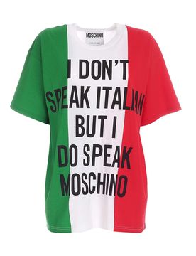 T-shirt over con stampa