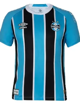 T-shirt à Manches Courtes Domicile Gremio Fb 25/26 Sky Blue / Black / White L - Umbro - FashionsVida