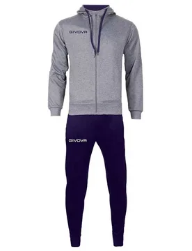 Survêtement King 4 Seasons Light Melange Grey / Blue 3XL - Givova - FashionsVida