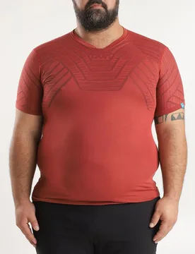 Man Terracross Self Sleeves Regular Fit Herren T-Shirt, rot L - Uyn - FashionsVida