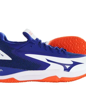 Wave Impulse Cc Mens White/blue Tennis Shoes - Mizuno - FashionsVida