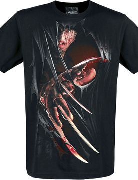 T-Shirt - Freddy - S bis XXL - für Männer - Größe XXL - schwarz - Lizenzierter Fanartikel - Männer - male