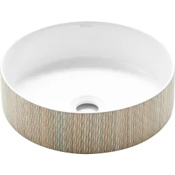 Lavabo sobre encimera de porcelana y Dinan