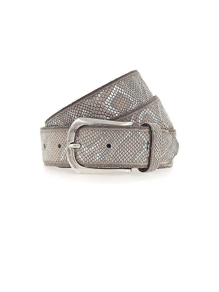 Ledergürtel SABIA silber 75 damen - B.Belt - FashionsVida