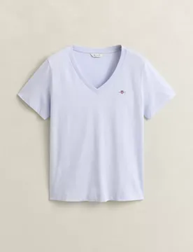 REG SHIELD SS V-NECK T-SHIRT female