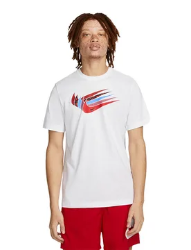 Multi Swoosh T-Shirt - T-Shirt-kurzarm - weiß - Herren - Size: L - Nike - FashionsVida