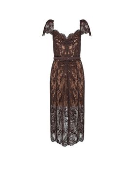 Midikleid braun 36 damen