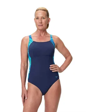 Print Luna Lustre Swimsuit Peacoat / Skydive UK 40 Women - Speedo - FashionsVida