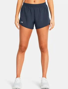 Fly By 3´´ Shorts Downpour Gray / Downpour Gray / Reflective S Women - Under armour - FashionsVida