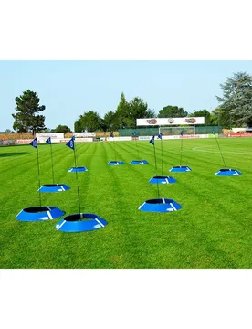 Powershot But De Football/cible De Golf 10 Unités 10 Unités Black / Blue One Size unisex