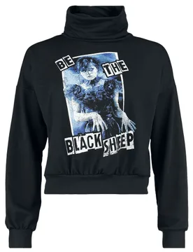 Gothic Sweatshirt - Be the black sheep - M bis XXL - für Damen - Größe XXL - schwarz - EMP exklusives Merchandise! - Frauen - female - Wednesday - FashionsVida