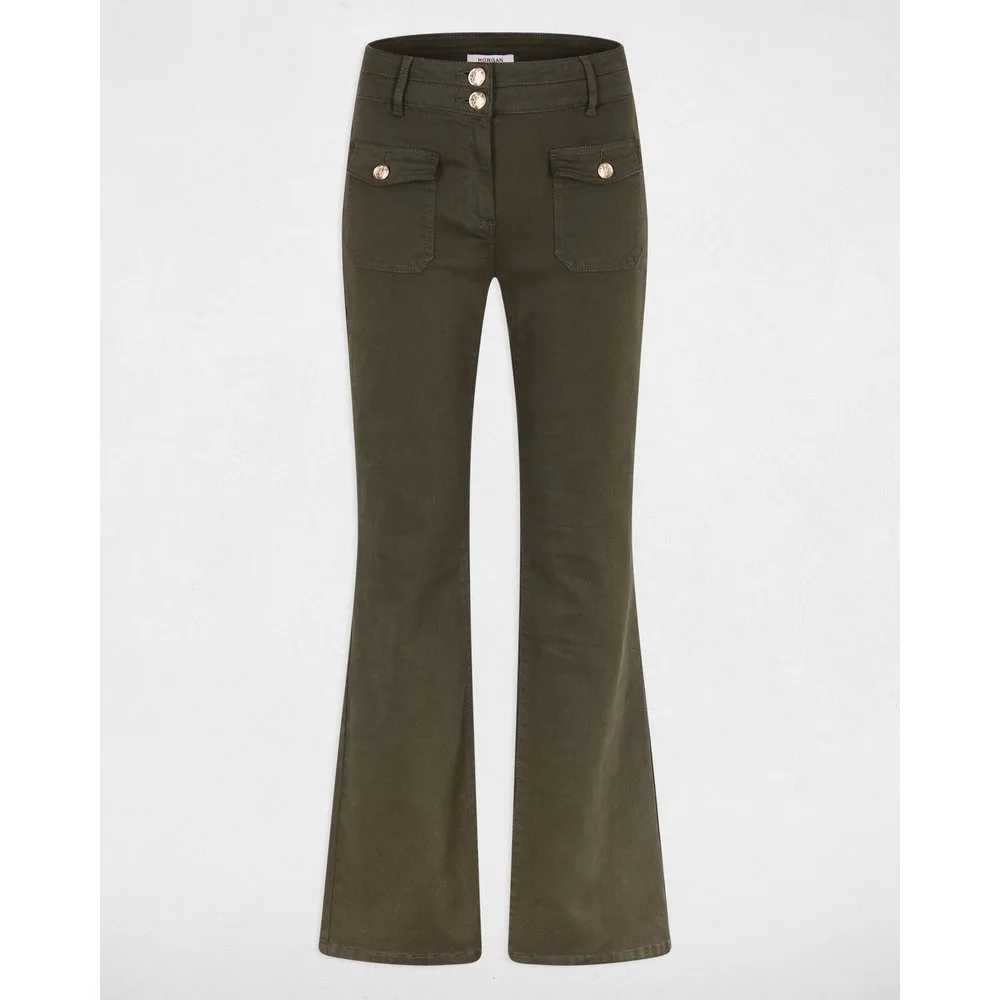 Pantalón de mujer boot-cut con bolsillos - Morgan - FashionsVida