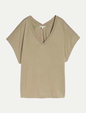 Basic T-Shirt Beige XL