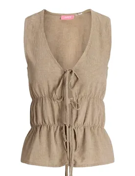 Blusa Senza Maniche Almira Linen Jjxx Silver Mink XS