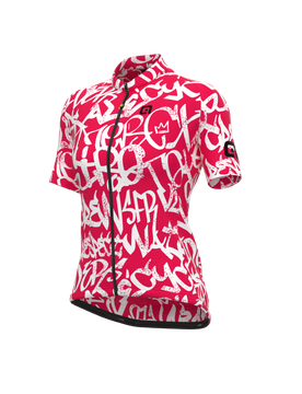 Maglia ciclismo donna SOLID RIDE fragola