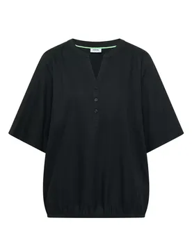 NOS Solid Splitneck Blouse female