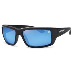 Amberjack Polarized Sunglasses Matte Black Blue One Size Men