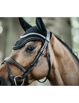 Fliegenhaube LONG STONE & PEARLS SOUNDLESS Full - Kentucky Horsewear - FashionsVida