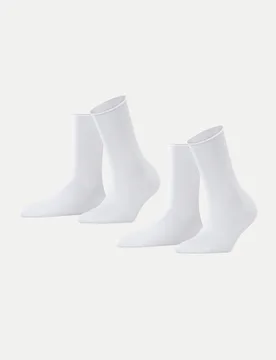Socken 2er-Pack Happy Weiß 35-38 - Falke - FashionsVida
