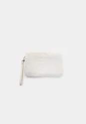 Necessaire aus Kunstfell Ecru OS