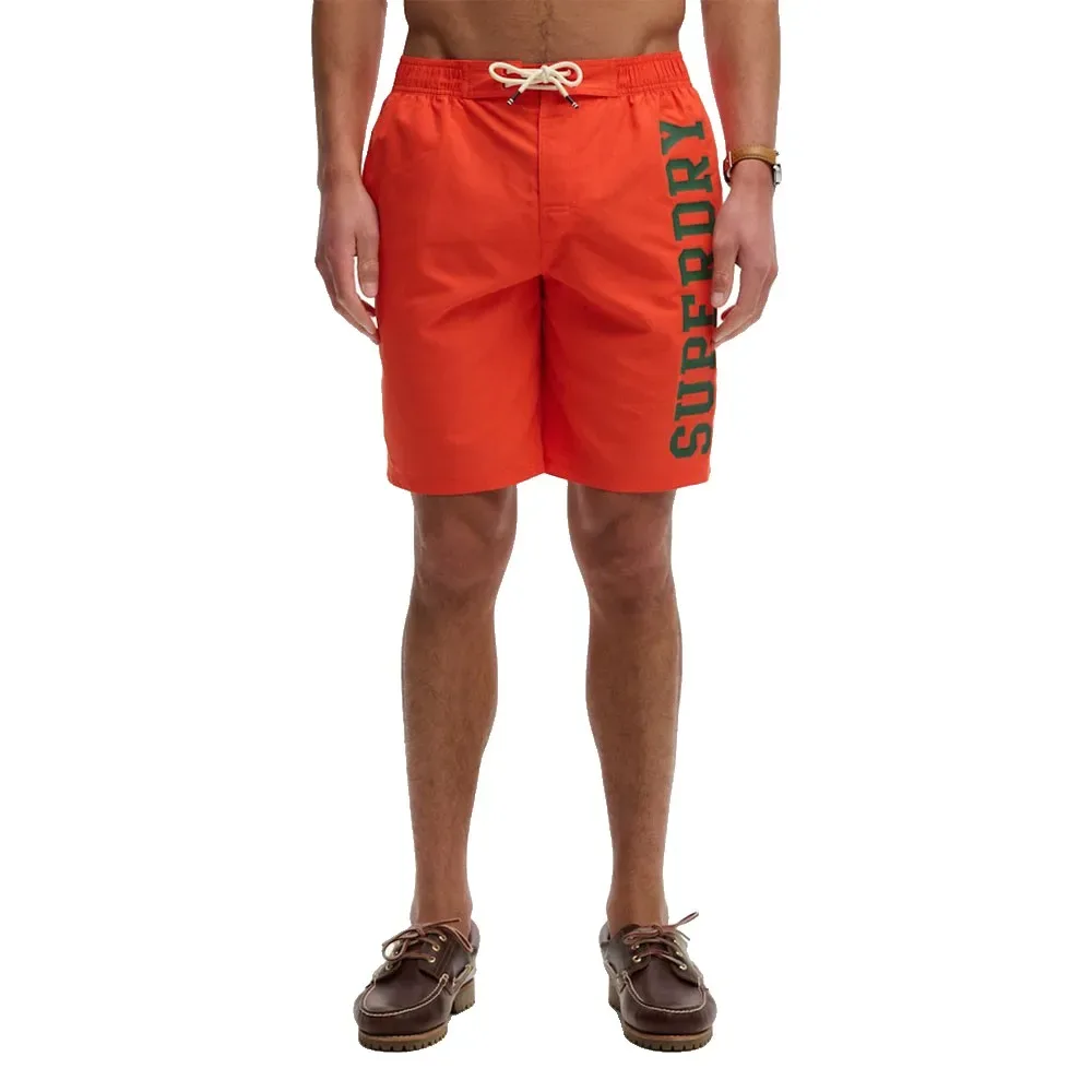 Short De Bain Logo 19 Bold Orange S - Superdry - FashionsVida