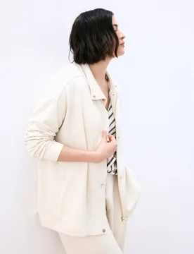 Sudadera abierta de mujer - Couchel - FashionsVida