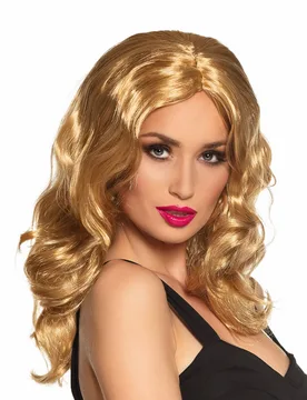 Gewellte Langhaar-Damenperücke blond - BOLAND BV - FashionsVida