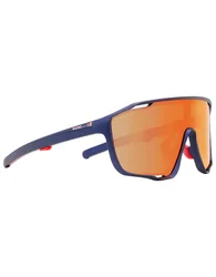 Lunettes de soleil - Kraft Blue/Brown With Red Mirror - Bleu