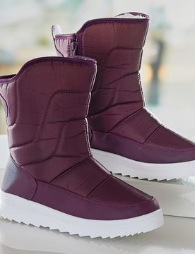 Thermo-Stiefel "Irmi" aubergine