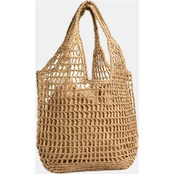 Bolso rejilla de paja de mujer