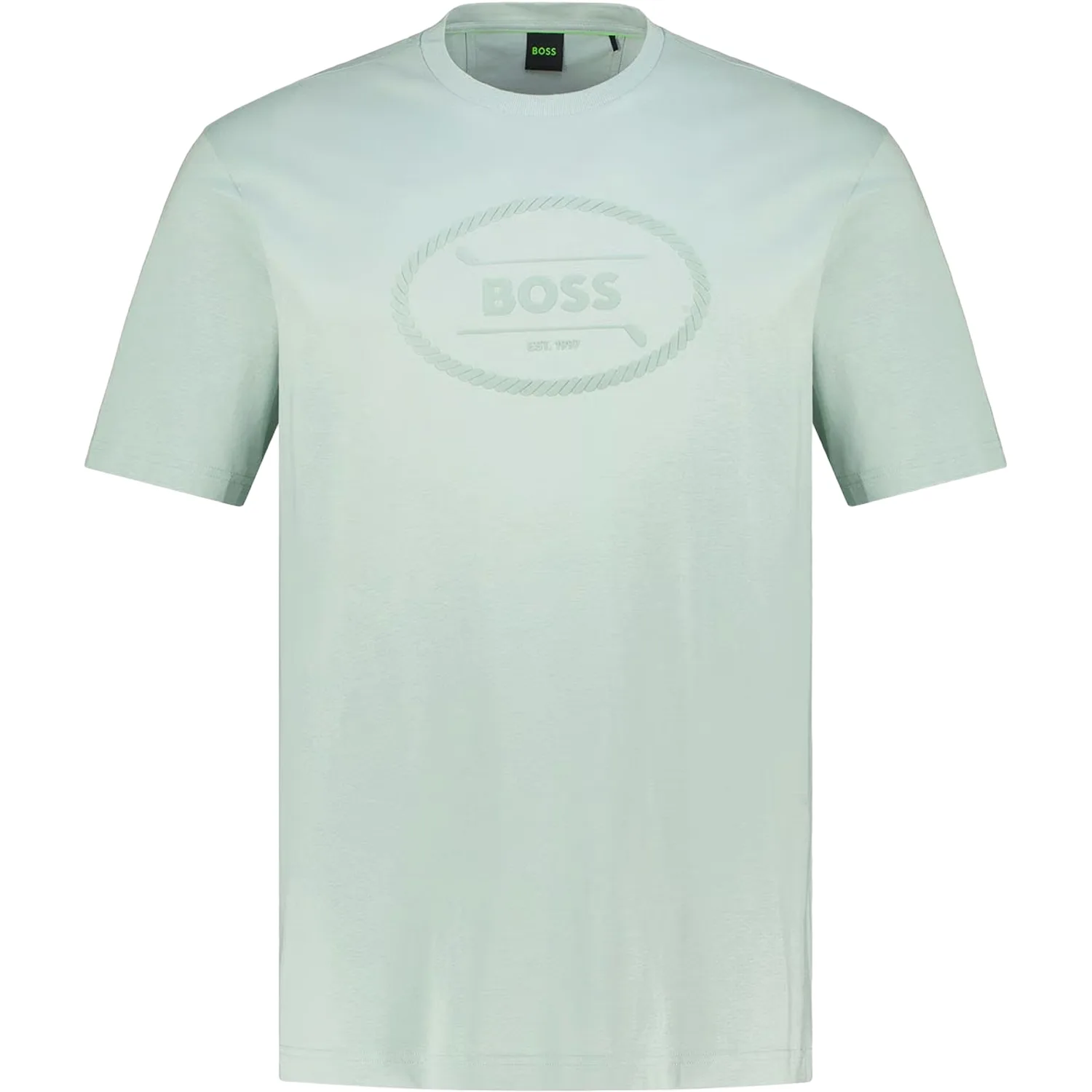 HUGO T-Shirt Logo Heritage, gruen l - BOSS - FashionsVida