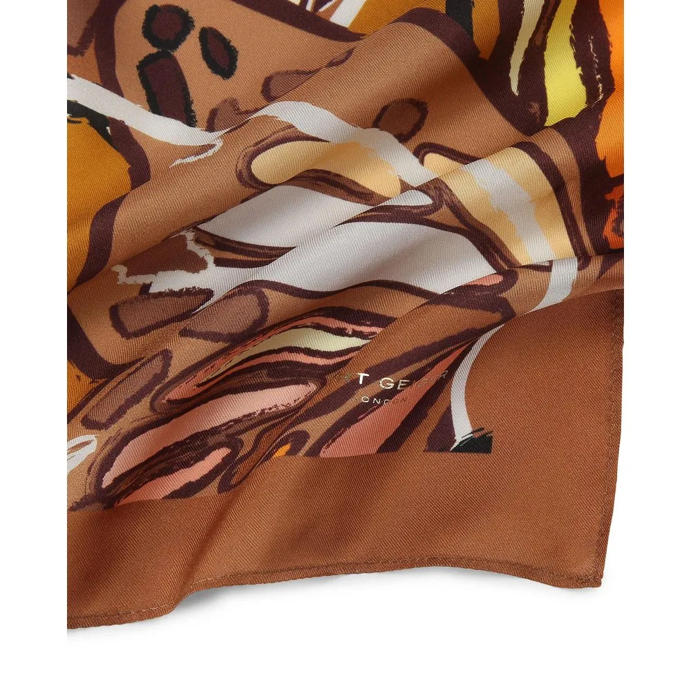 Pañuelo cuadrado de seda estampado - Kurt Geiger - FashionsVida