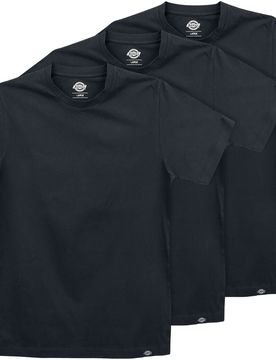 T-Shirt - T-Shirt 3er-Pack - S bis XXL - für Männer - Größe M - schwarz - Männer - male