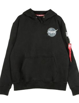 Felpa Cappuccio Uomo Space Shuttle Hoody Black