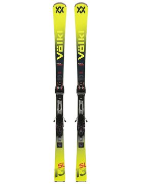 Ski Set inkl. Bdg. Slalom Skier Racetiger SL + Rmot-T 12 2026 aus Holz Größe 165 cm Gelb