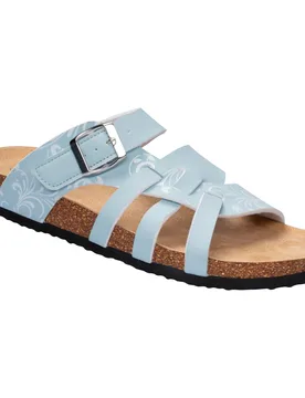 Bequem-Klettpantolette "Iris" blau 39 Damen - wonderwalk - FashionsVida
