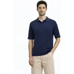 Polo de hombre de punto manga corta