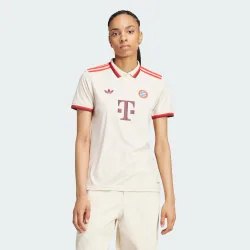 Womens Fc Bayern 24/25 Third Jersey - Beige Recycled Material - Size Large