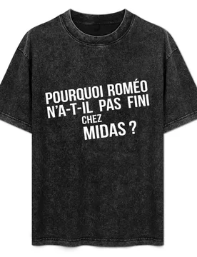 Why didn't Romeo end up with Midas? T-Shirt Standard Fit Solid Tee Shirt - Aliexpress - FashionsVida