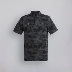Manchester United x Golf Go-To Printed Mesh Polo Shirt Black L