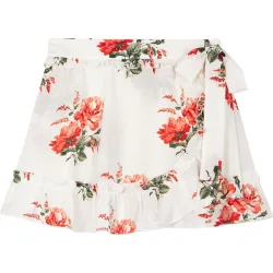 Falda con estampado floral